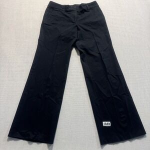 Ann Taylor Wide Leg Trousers Womens Sz 4 Black‎ Pre-owned